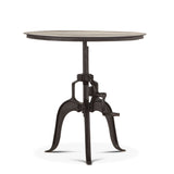 Industrial Loft 30" Adjustable Side Table in Matte Black by Home Trends & Design at Eve Furniture