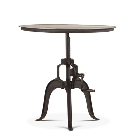 Industrial Loft 30" Adjustable Side Table in Matte Black by Home Trends & Design at Eve Furniture