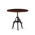 Industrial Loft 30" Adjustable Side Table in Walnut by Home Trends & Design at Eve Furniture