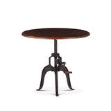 Industrial Loft 30" Adjustable Side Table in Walnut by Home Trends & Design at Eve Furniture