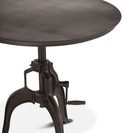 Industrial Loft 36" Adjustable Side Table in Matte Black by Home Trends & Design at Eve Furniture