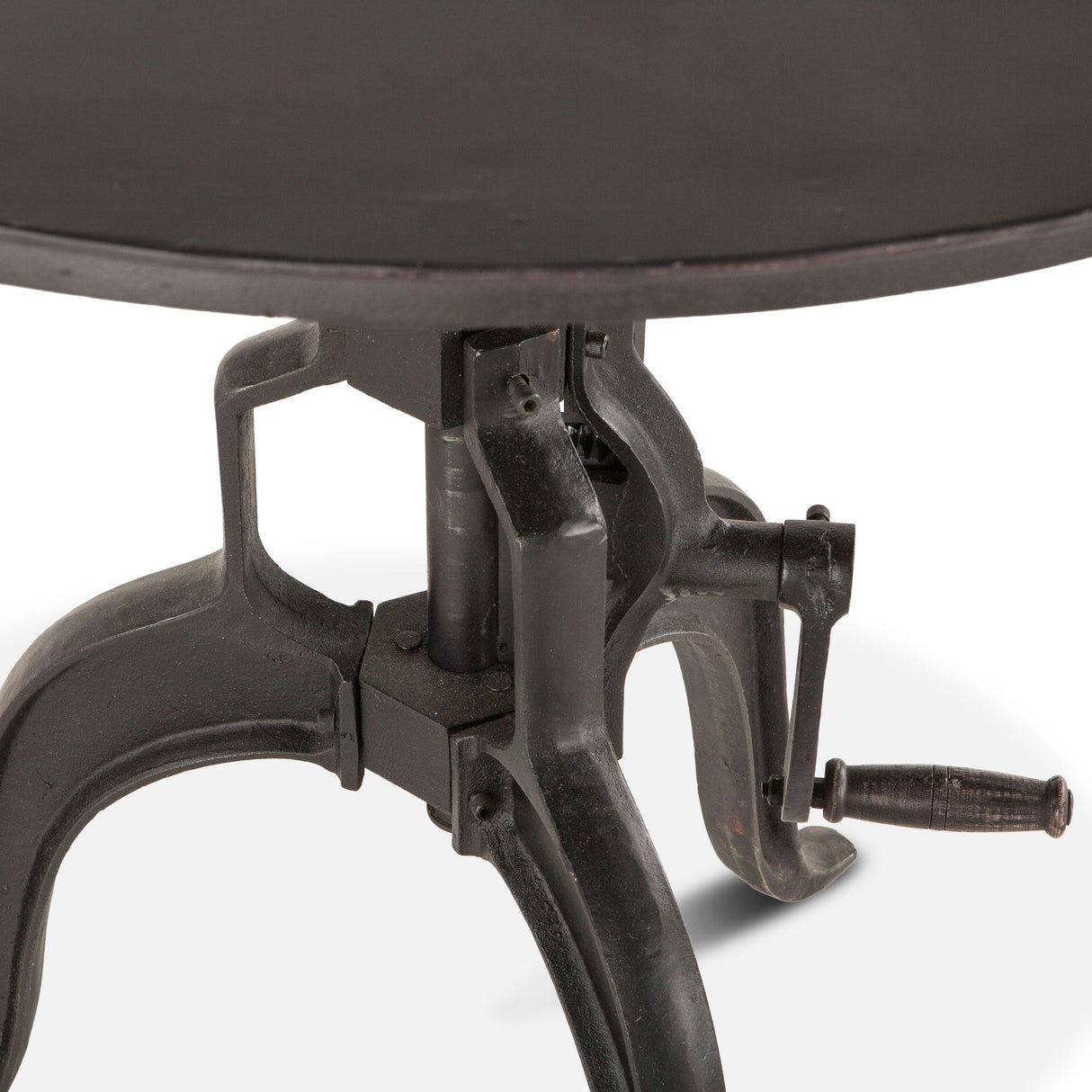 Industrial Loft 36" Adjustable Side Table in Matte Black by Home Trends & Design at Eve Furniture