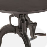 Industrial Loft 36" Adjustable Side Table in Matte Black by Home Trends & Design at Eve Furniture