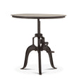 Industrial Loft 36" Adjustable Side Table in Matte Black by Home Trends & Design at Eve Furniture