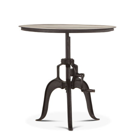 Industrial Loft 36" Adjustable Side Table in Matte Black by Home Trends & Design at Eve Furniture