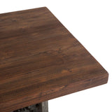 Industrial Loft 60" Adjustable Crank Office Desk in Gray Zinc by Home Trends & Design at Eve Furniture