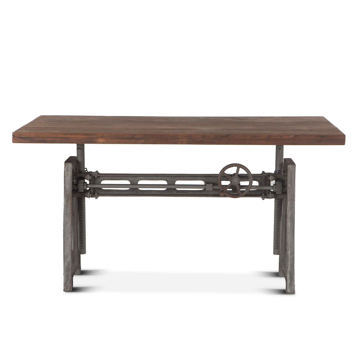 Industrial Loft 60" Adjustable Crank Office Desk in Gray Zinc by Home Trends & Design at Eve Furniture