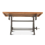 Industrial Loft 62" Adjustable Drafting Desk in Natural by Home Trends & Design at Eve Furniture