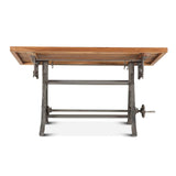 Industrial Loft 62" Adjustable Drafting Desk in Natural by Home Trends & Design at Eve Furniture