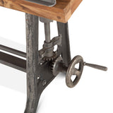 Industrial Loft 62" Adjustable Drafting Desk in Natural by Home Trends & Design at Eve Furniture