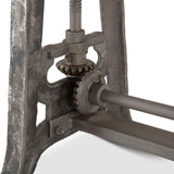 Industrial Loft 62" Adjustable Drafting Desk in Natural by Home Trends & Design at Eve Furniture
