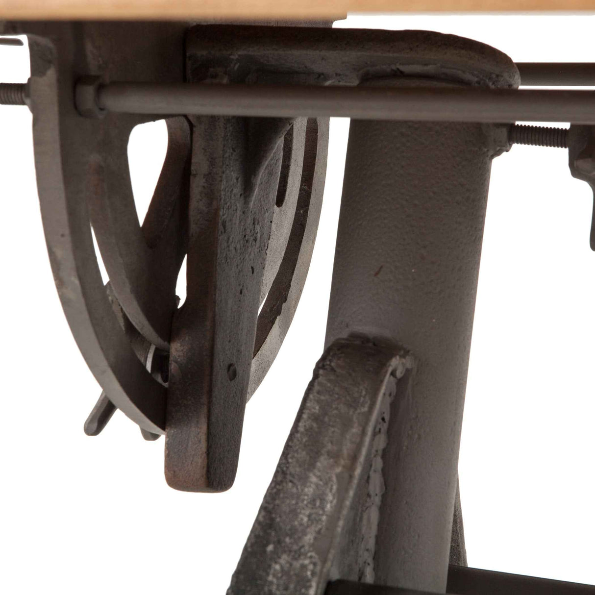 Industrial Loft 62" Adjustable Drafting Desk in Natural by Home Trends & Design at Eve Furniture