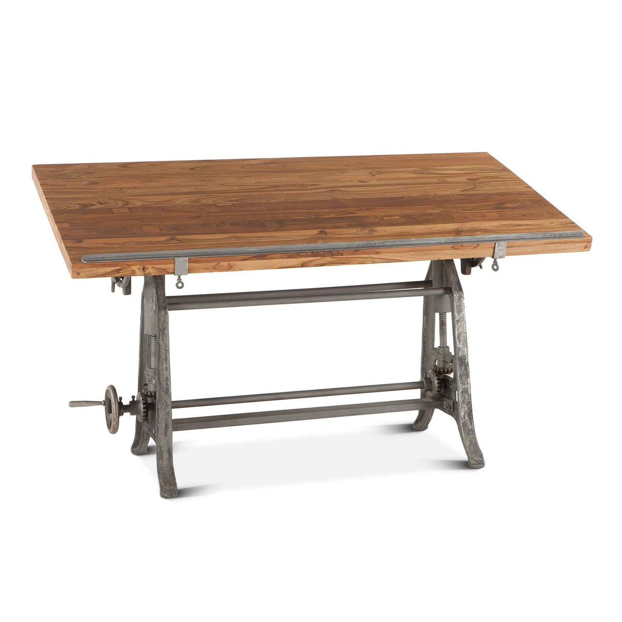 Industrial Loft 62" Adjustable Drafting Desk in Natural by Home Trends & Design at Eve Furniture