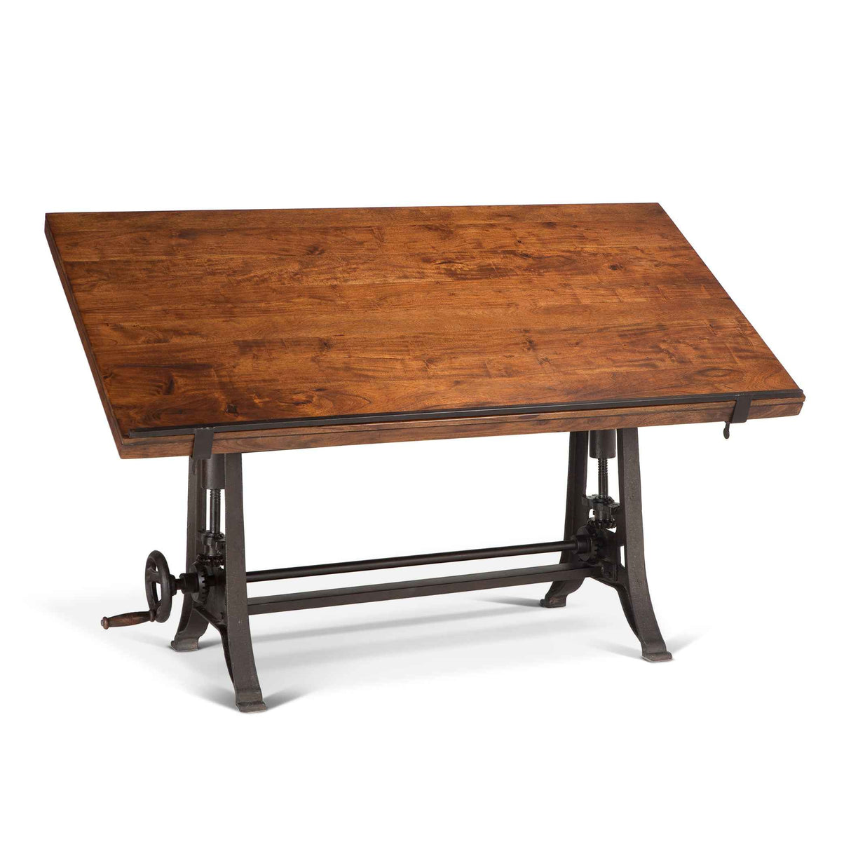 Industrial Loft 62" Adjustable Drafting Desk in Walnut by Home Trends & Design at Eve Furniture