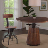 Industrial Modern 15" Adjustable Stool in Walnut by Home Trends & Design at Eve Furniture