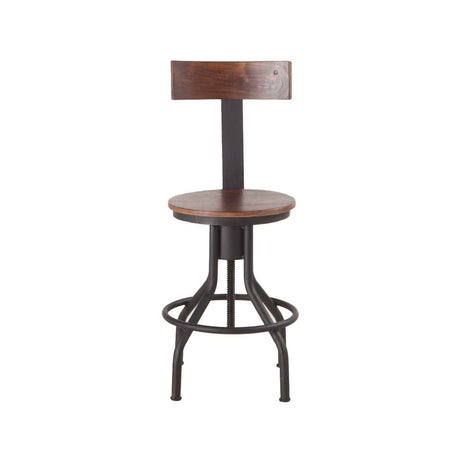 Industrial Modern 15" Adjustable Stool in Walnut by Home Trends & Design at Eve Furniture