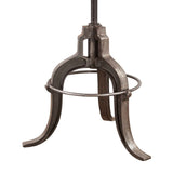 Industrial Teak 16" Adjustable Stool in Oiled Teak Reclaimed Wood by Home Trends & Design at Eve Furniture