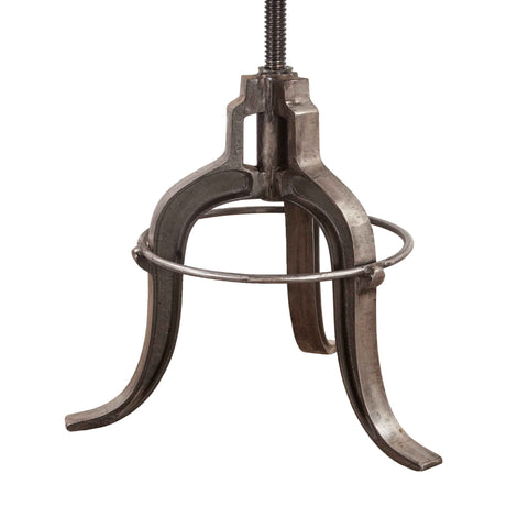 Industrial Teak 16" Adjustable Stool in Oiled Teak Reclaimed Wood by Home Trends & Design at Eve Furniture