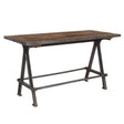Industrial Teak 66" Gathering Table in Natural Reclaimed Wood by Home Trends & Design at Eve Furniture