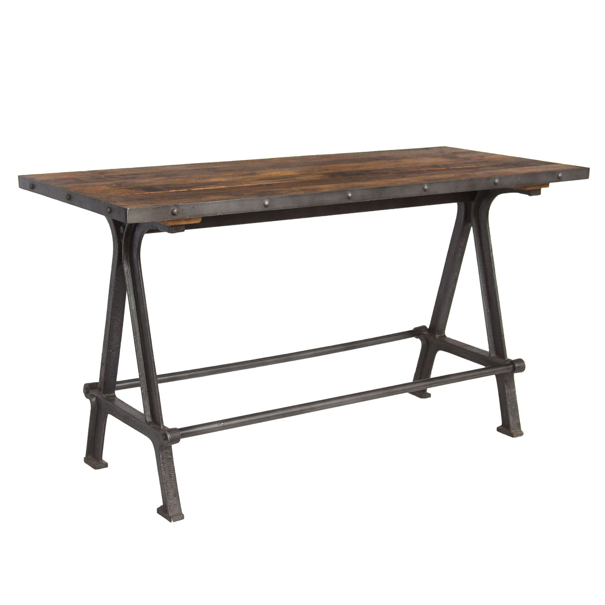 Industrial Teak 66" Gathering Table in Natural Reclaimed Wood by Home Trends & Design at Eve Furniture