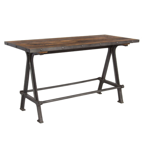 Industrial Teak 66" Gathering Table in Natural Reclaimed Wood by Home Trends & Design at Eve Furniture