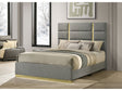 Ines Grey 52-inch Fabric Upholstered Queen Panel Bed by Coaster at Eve Furniture