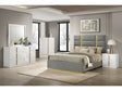 Ines Grey/White High Gloss 5-piece Eastern King Bedroom Set by Coaster at Eve Furniture