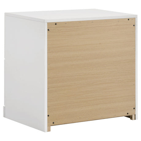 Ines Navy/White High Gloss 4-piece Queen Bedroom Set by Coaster at Eve Furniture