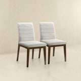 Ines White Boucle Dining Chair (Set Of 2) by Ashcroft Furniture at Eve Furniture