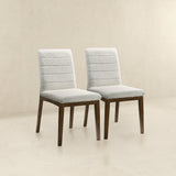 Ines White Boucle Dining Chair (Set Of 2) by Ashcroft Imports at Eve Furniture