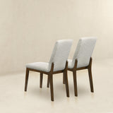 Ines White Boucle Dining Chair (Set Of 2) by Ashcroft Imports at Eve Furniture