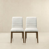 Ines White Boucle Dining Chair (Set Of 2) by Ashcroft Imports at Eve Furniture