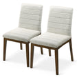 Ines White Boucle Dining Chair (Set Of 2) by Ashcroft Imports at Eve Furniture
