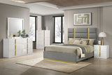 Ines White High Gloss 6-drawer Bedroom Dresser Cabinet by Coaster at Eve Furniture