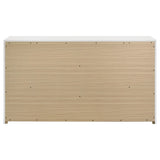 Ines White High Gloss 6-drawer Bedroom Dresser Cabinet by Coaster at Eve Furniture