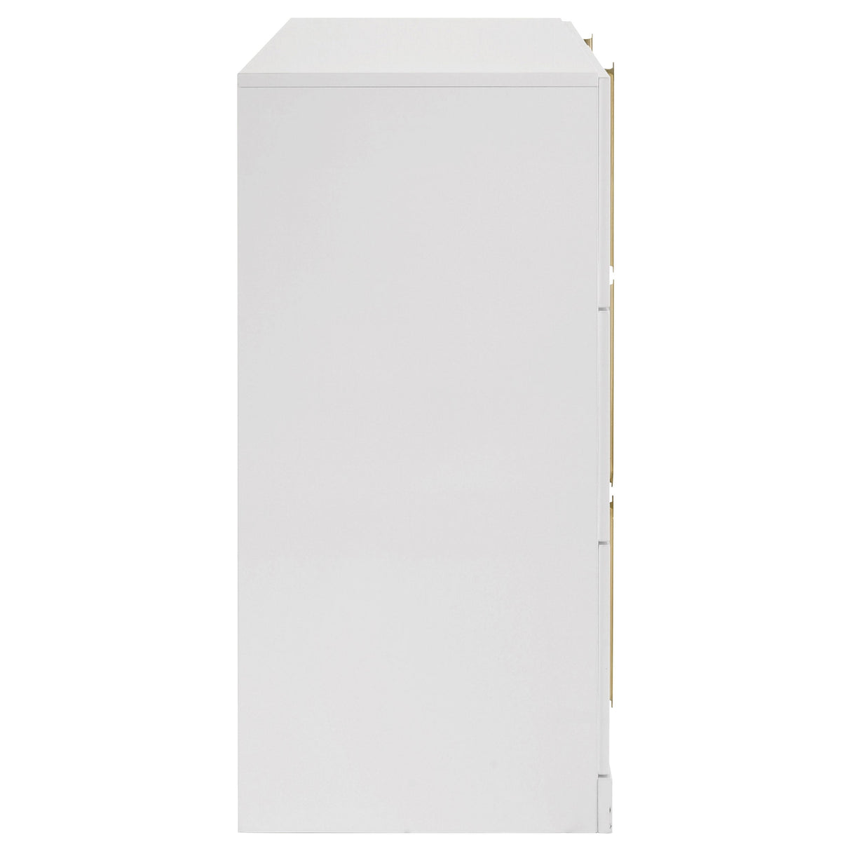 Ines White High Gloss 6-drawer Bedroom Dresser Cabinet by Coaster at Eve Furniture