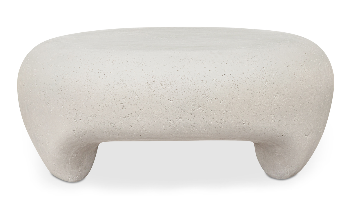 Ines White Outdoor Coffee Table by MOES at Eve Furniture