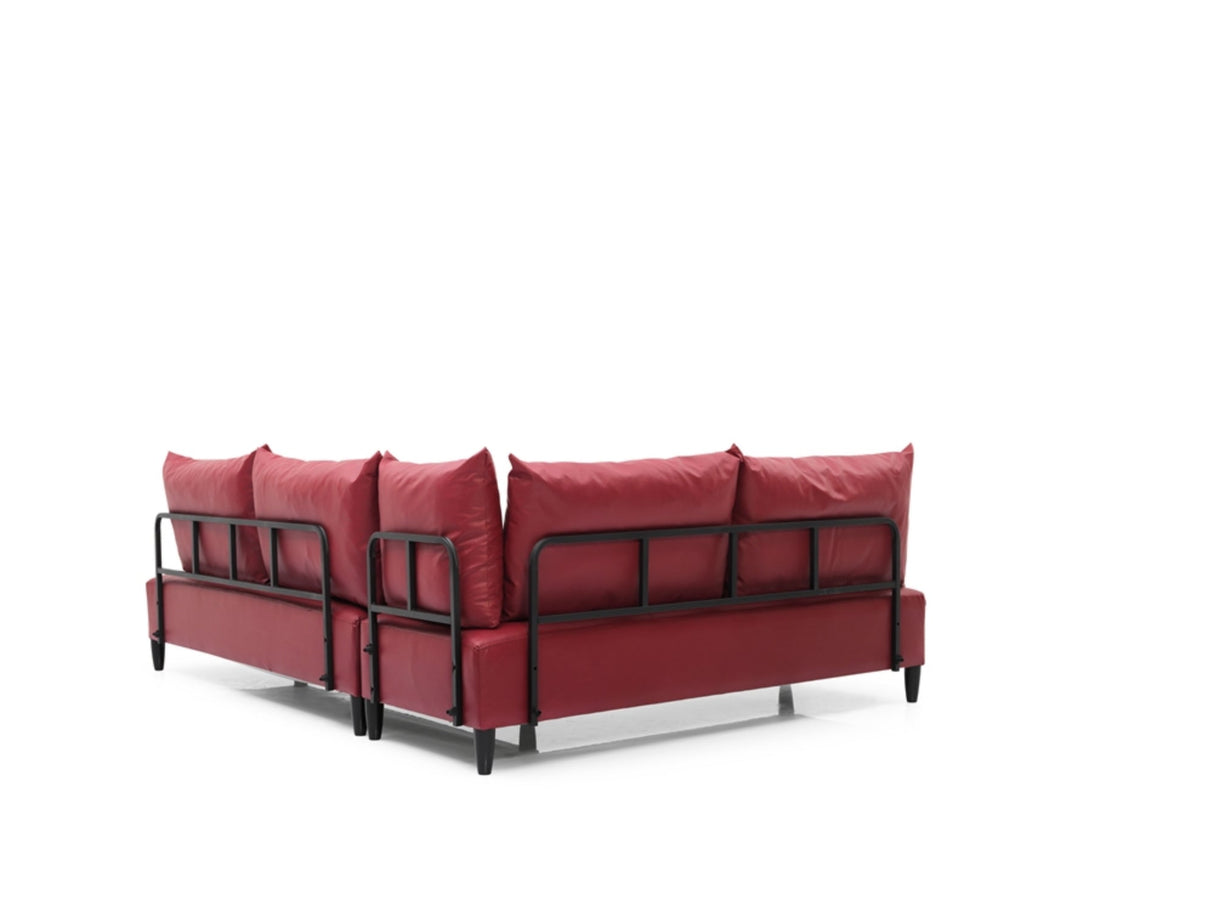 Inferno Sectional Vinyl by Furnia at Eve Furniture