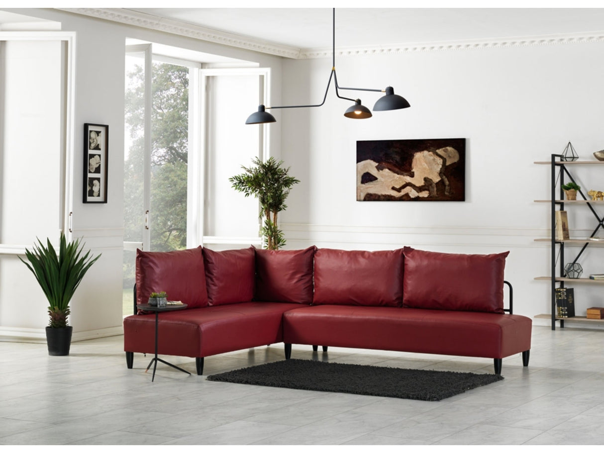 Inferno Sectional Vinyl by Furnia at Eve Furniture