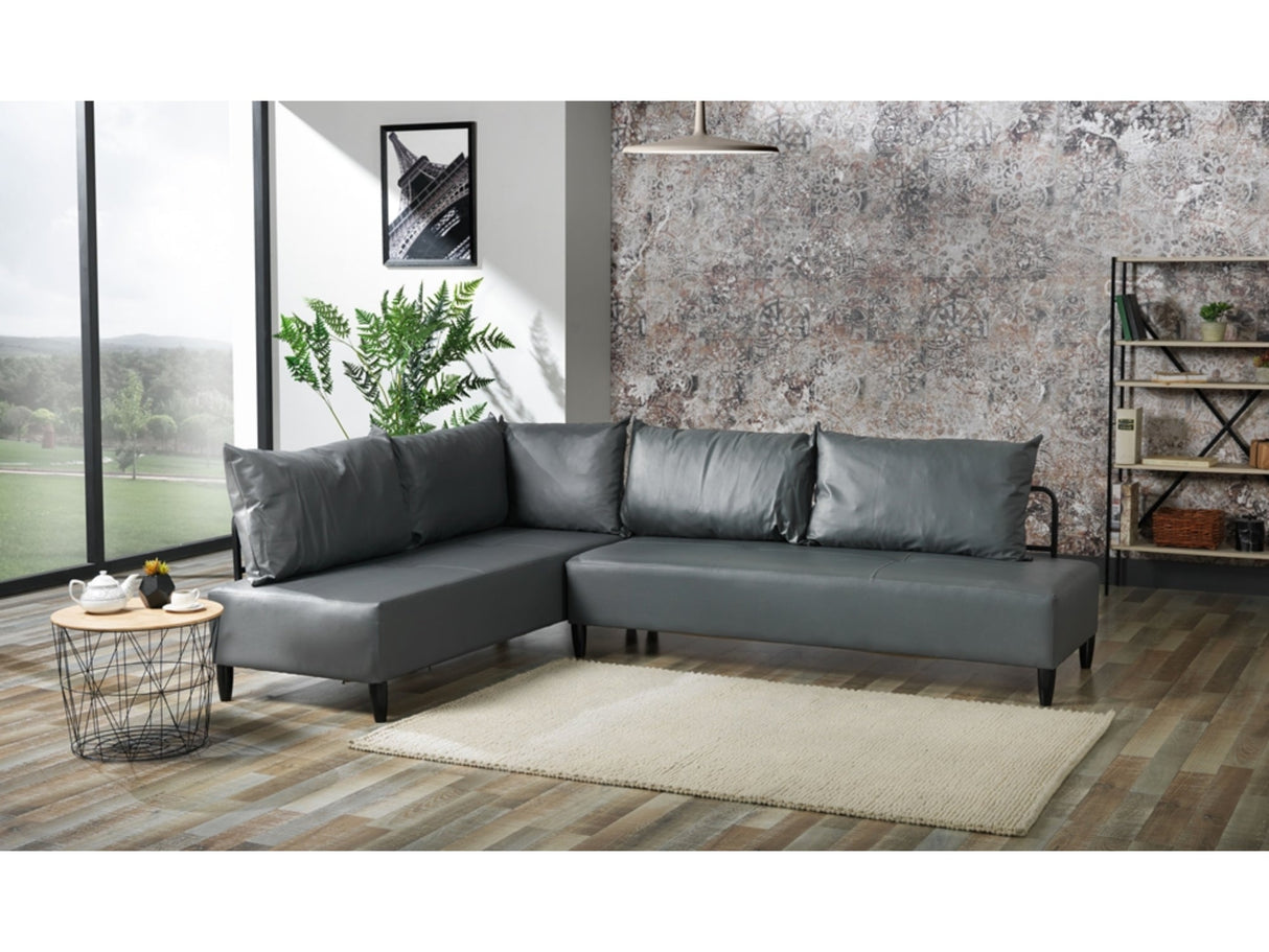 Inferno Sectional Vinyl by Furnia at Eve Furniture