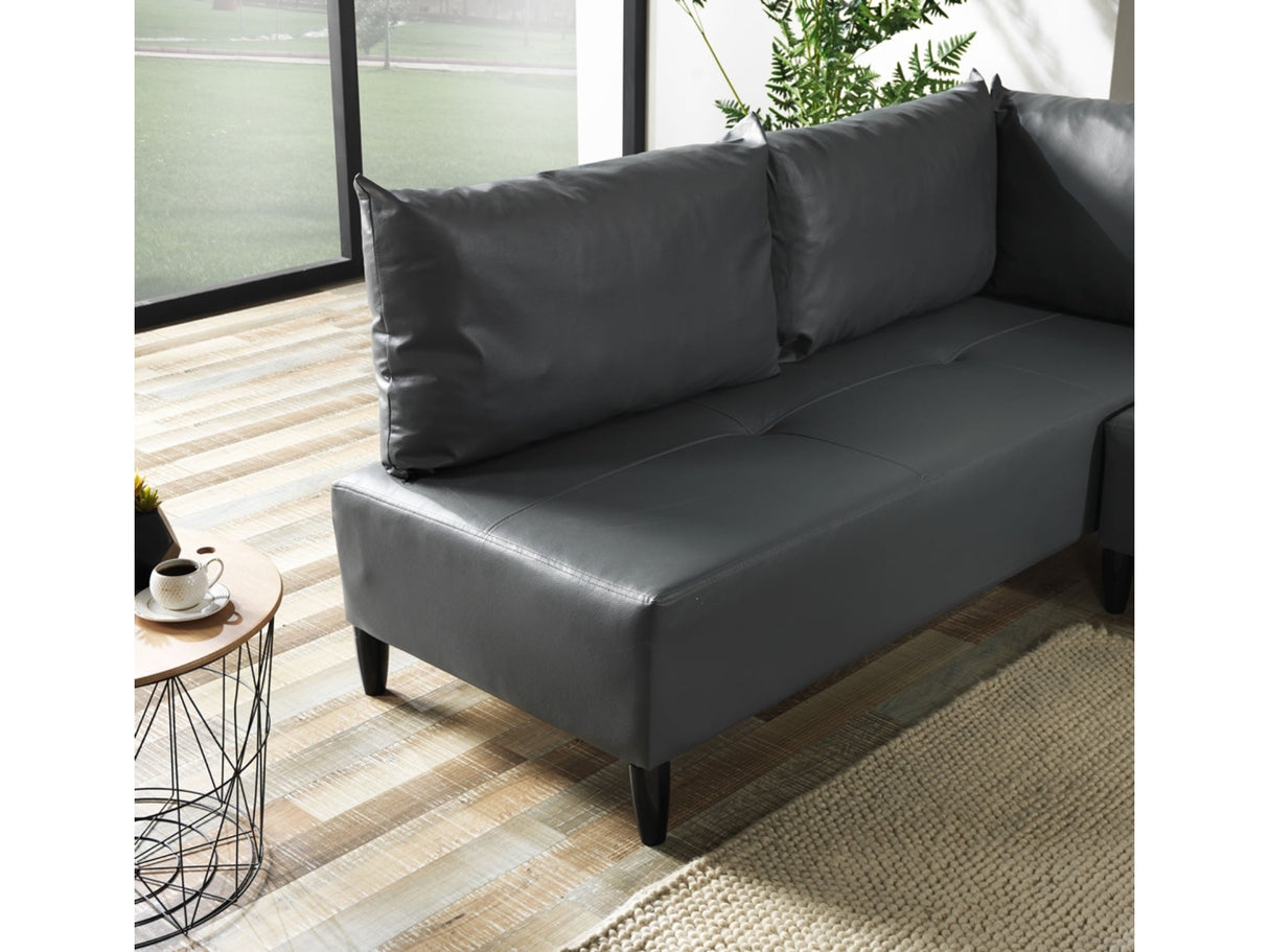 Inferno Sectional Vinyl by Furnia at Eve Furniture