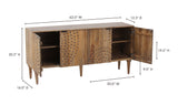 Infinity Sideboard Light Grey by Moe's Home at Eve Furniture