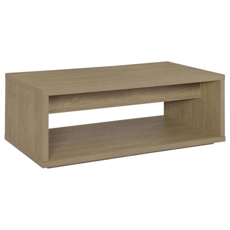 Ingram Latte 2-Piece Coffee and End Table Set with Storage by Coaster at Eve Furniture