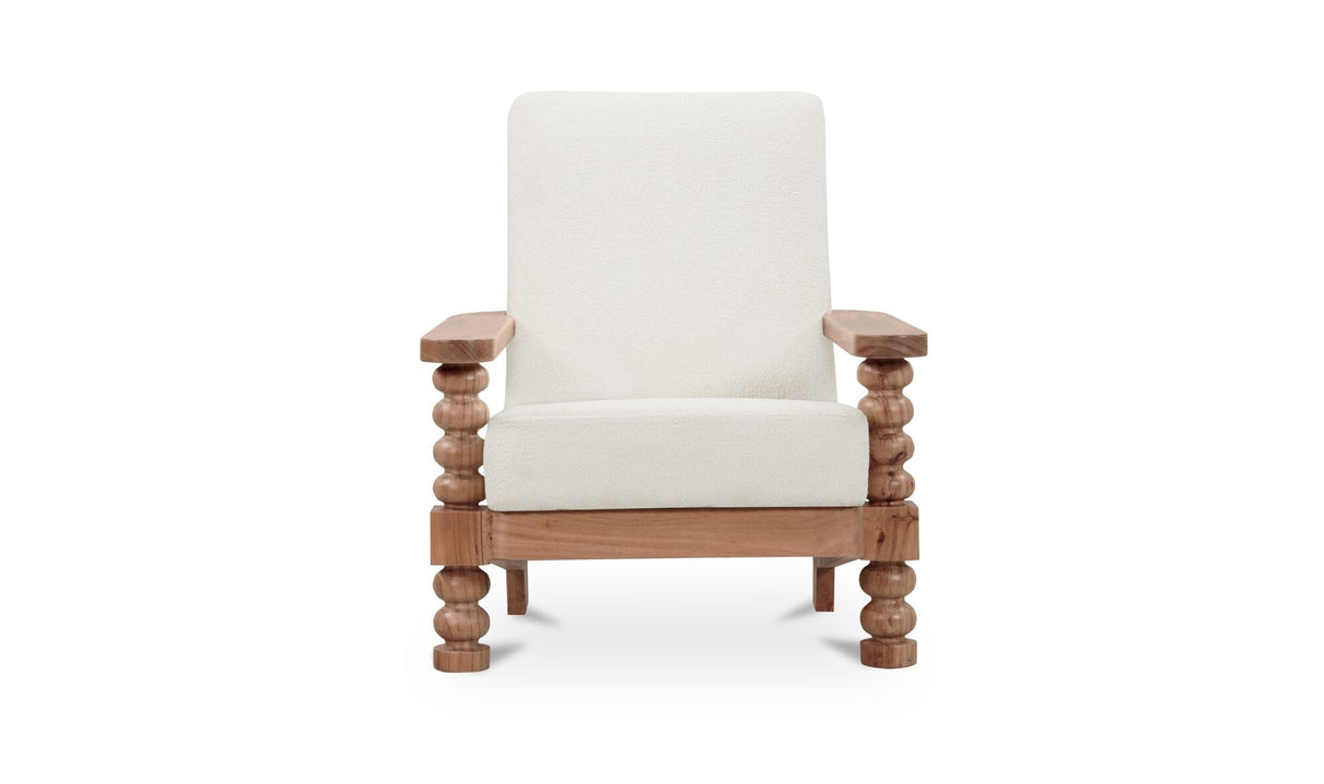 Ingrid Accent Chair Off White by Moe's Home at Eve Furniture