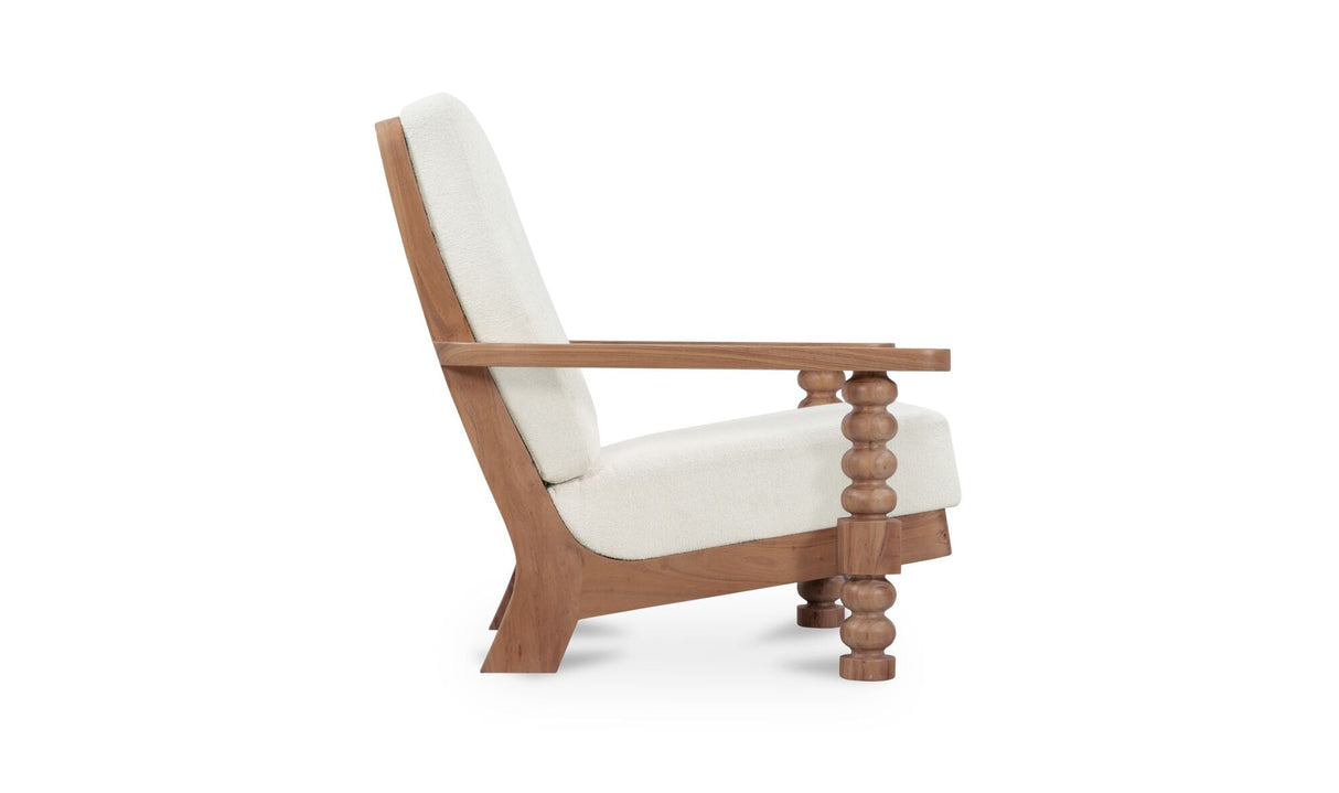 Ingrid Accent Chair Off White by Moe's Home at Eve Furniture
