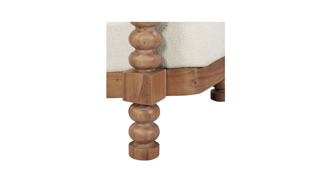 Ingrid Accent Chair Off White by Moe's Home at Eve Furniture