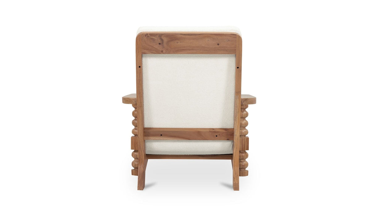 Ingrid Accent Chair Off White by Moe's Home at Eve Furniture