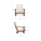 Ingrid Off White Accent Chair by Moe's Home at Eve Furniture