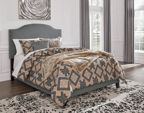 Inigo Gray King Platform Bed by Happy Homes at Eve Furniture