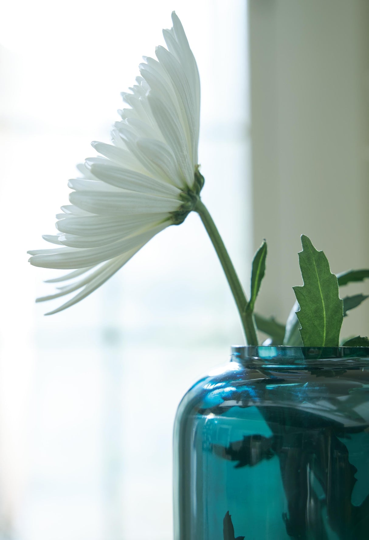 Inisland Teal Vase by Ashley at Eve Furniture